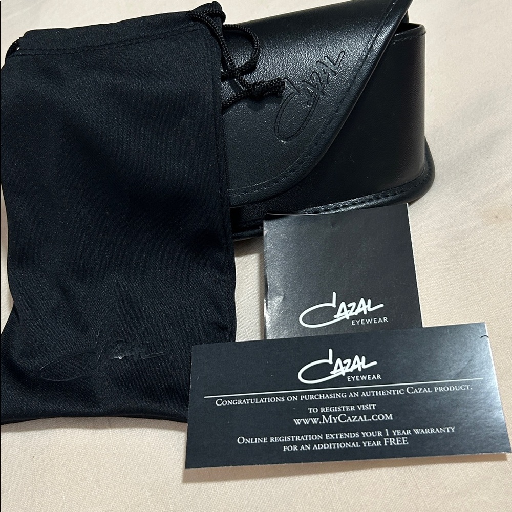 Cazal Men's Black and Silver Square Sunglasses with Gradient Lenses - Picture 7 of 7